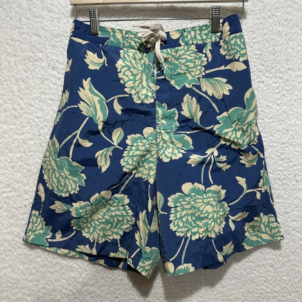 Polo Sport Ralph Lauren Swim Trunks Shorts Men's S Floral Pocket Drawstring Logo